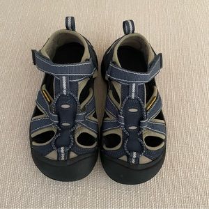 Keen Size 12 Little Kids Newport H2 Blue Waterproof Hiking Camping Sandals